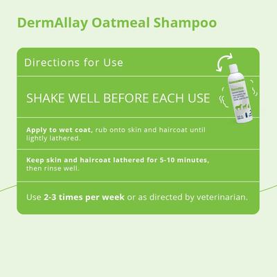 Oatmeal Shampoo for Dogs, Cats & Horses, 12-fl oz bottle