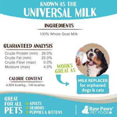 Powder Whole Goat Milk Supplement for Dogs & Cats, 7-oz