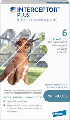 Chew for Dogs, 50.1-100 lbs, (Blue Box), 6 Chews (6-mos. supply)