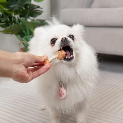 Galletas para perros de 2,5 pulgadas con forma de mancuernas de pollo y arroz, 17 unidades