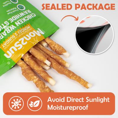 Rawhide Twist Chicken Hide Sticks 5-inch Dog Treats, 40 count