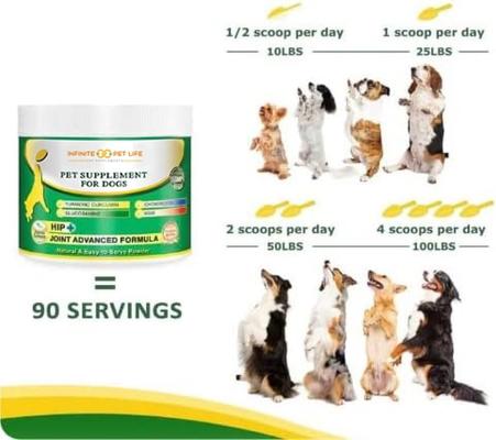 All-Natural Hip & Joint Powder Dog Supplement, 90 servings