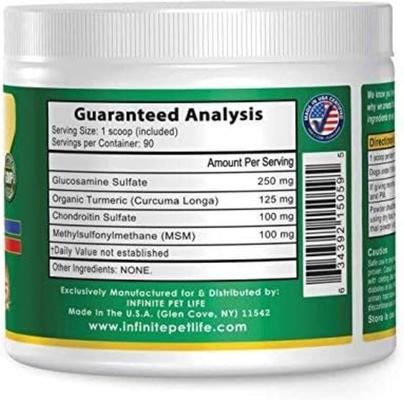 All-Natural Hip & Joint Powder Dog Supplement, 90 servings