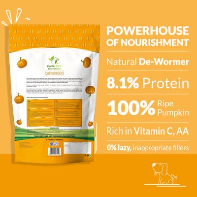 Premio vegano natural para entrenamiento de perros Nature's Munch de calabaza liofilizada, bolsa de 0.71 oz