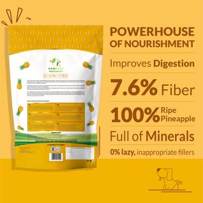 Nature's Munch Freeze-Dried Pineapple All Natural Vegan Dog Training Treat, 1.41-oz bag