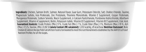 Chicken & Salmon Recipe Grain-Free Pate Wet Cat & Kitten Food, 2.64-oz cup, case of 10 twinpack