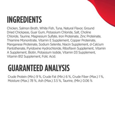Nulo, Split Cup Patés Chicken, Whitefish & Tuna, Pollo + Pescado Blanco + Atún, Sin Granos, Gatos y Gatitos, 75 g × 10 twin-packs