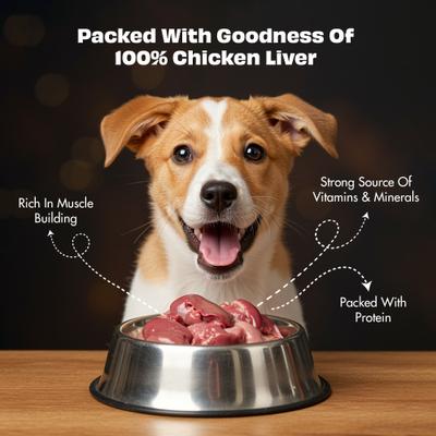 Nature's Feast Chicken Liver Grain-Free All Natural Freeze-Dried Dog Training Treat, 7-oz canister