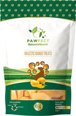 Nature's Munch Freeze-Dried Mango All Natural Vegan Dog Training Treat, 1.41-oz bag