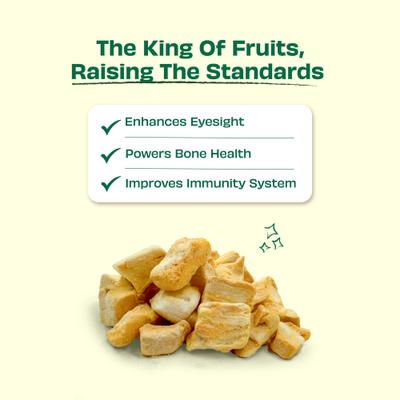 Nature's Munch Freeze-Dried Mango All Natural Vegan Dog Training Treat, 1.41-oz bag