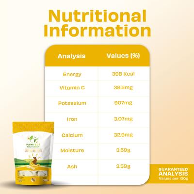 Nature's Munch Freeze-Dried Banana All Natural Vegan Dog Training Treat, 1.94-oz bag