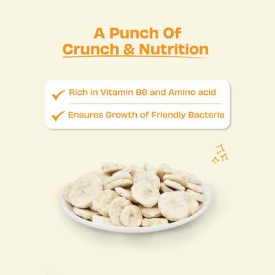 Nature's Munch Freeze-Dried Banana All Natural Vegan Dog Training Treat, 1.94-oz bag