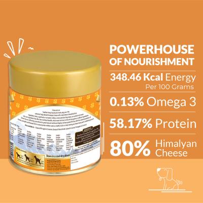 All Natural Grain-Free Cheese Biscuits with Pumpkin, Flaxseed & Eggs Crunchy Dog Training Treats, 3.53-oz tin