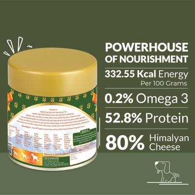 Galletas de queso totalmente naturales con zanahoria, espinacas y huevos sin cereales. Premios crujientes para el entrenamiento de perros, lata de 3.53 oz.