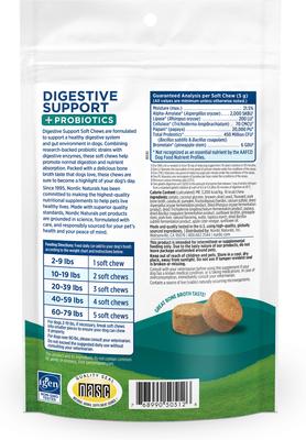 Pork Flavored Digestive Support Soft Chew Supplement for Dogs, 5.29-oz bag