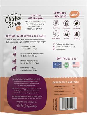 Chicken & Sweet Potato Jerky Dog Treats, 12-oz bag