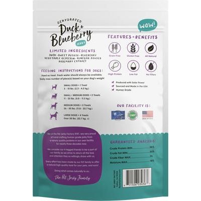 Premios para perros de cecina de pato y arándanos, bolsa de 5 oz