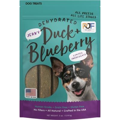 Premios para perros de cecina de pato y arándanos, bolsa de 5 oz