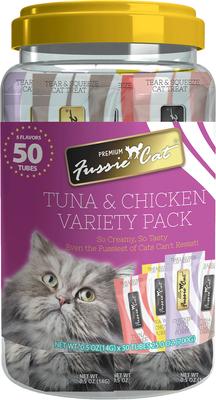 Tuna & Chicken 5 Flavors Variety Lickable Cat Treats, 0.5-oz tube, 50 count