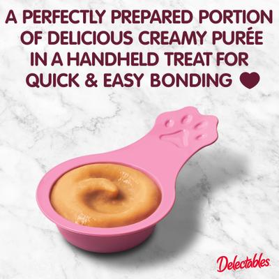 Delectables - Paquete variado de golosinas para lamer para gatos con pollo y atún, 32 unidades