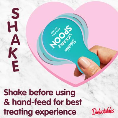 Delectables Lickable Spoon Chicken & Tuna Variety Pack Handheld Lickable Cat Treats, 32 count