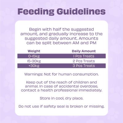 Wild Vigor All Natural Grain-Free Calming Supplement Chews for Dogs, 60 chews canister