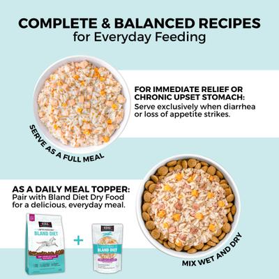 Limited Ingredient Bland Diet Sensitive Stomach Beef & White Rice Wet Dog Food, 12.5-oz pouch, case of 6