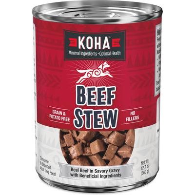 Alimento húmedo para perros Rabbit Stew de alto contenido proteico con ingredientes limitados, lata de 12.7 oz, caja de 12