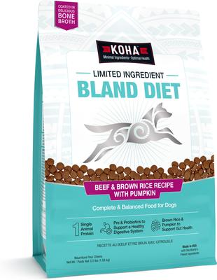 Limited Ingredient Bland Diet Sensitive Stomach Chicken & Brown Rice with Pumpkin Dry Food Dog Food, 20-lb bag