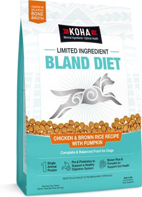 Limited Ingredient Bland Diet Sensitive Stomach Chicken & Brown Rice with Pumpkin Dry Food Dog Food, 20-lb bag