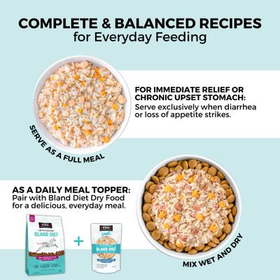 Alimento húmedo para perros con cordero y arroz blanco, con ingredientes limitados, para estómagos sensibles, bolsa de 12.5 oz, caja de 6