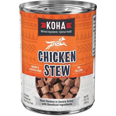 Alimento húmedo para perros con ingredientes limitados y alto contenido proteico Pork Stew, lata de 12.7 oz, caja de 12