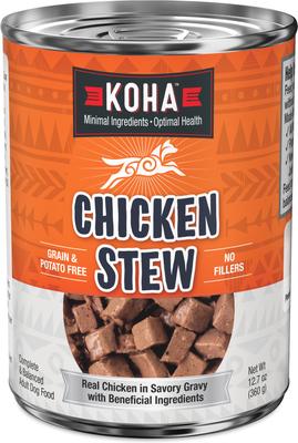 Rabbit Stew High Protein Limited Ingredient Wet Dog Food, 12.7-oz can, case of 12