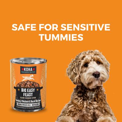 Big Easy Feast Slow Cooked Stew High Protein Wet Dog Food, 12.7-oz can, case of 12