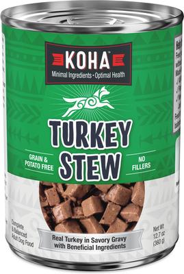 Rabbit Stew High Protein Limited Ingredient Wet Dog Food, 12.7-oz can, case of 12