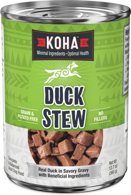 Duck Stew High Protein Limited Ingredient Wet Dog Food, 12.7-oz can, case of 12