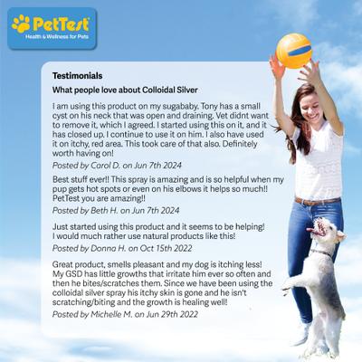 Colloidal Silver Dog Spray Treatment, 8-fl oz bottle