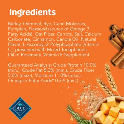 Boo Bars Pumpkin & Cinnamon Recipe Crunchy Halloween Dog Biscuits, 11-oz bag