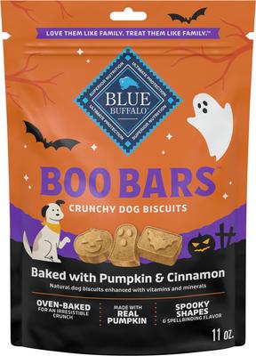 Boo Bars Pumpkin & Cinnamon Recipe Crunchy Halloween Dog Biscuits, 11-oz bag