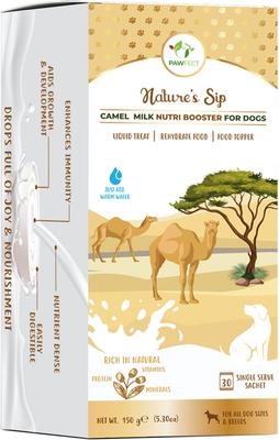 Nature's Sip Camel Milk Powder Grain-Free Dog Food Topper & Liquid Treat, 5.29-oz jar