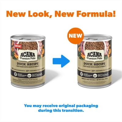 Premium Pate Duck in Bone Broth Grain-Free Wet Dog Food, 12.8-oz, case of 12