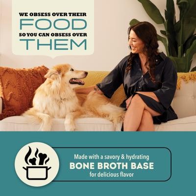 Premium Pate Duck in Bone Broth Grain-Free Wet Dog Food, 12.8-oz, case of 12