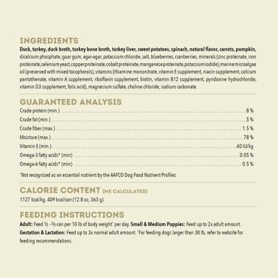 Premium Pate Duck in Bone Broth Grain-Free Wet Dog Food, 12.8-oz, case of 12