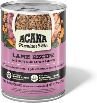 Premium Pate Lamb in Bone Broth Grain-Free Wet Dog Food, 12.8-oz, case of 12