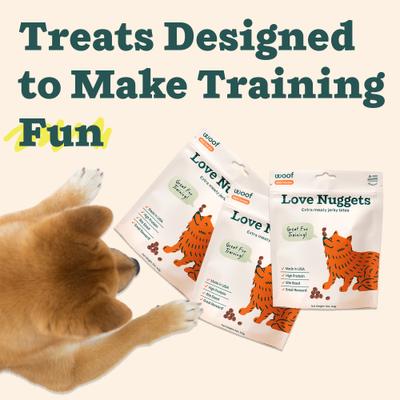 Love Nuggets Meat & Beef Grain-Free Adult Soft & Chewy Training Dog Treats, 5.5-oz bag