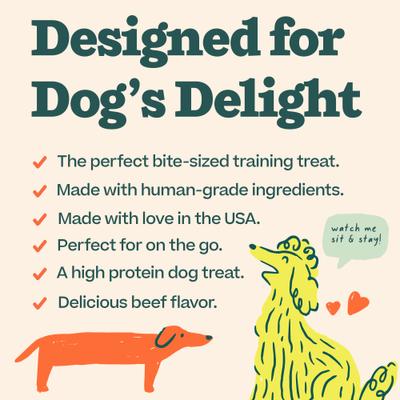 Love Nuggets Meat & Beef Grain-Free Adult Soft & Chewy Training Dog Treats, 5.5-oz bag