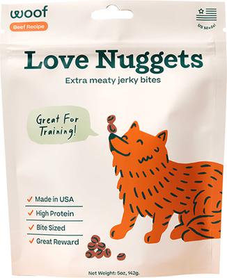 Love Nuggets Meat & Beef Grain-Free Adult Soft & Chewy Training Dog Treats, 5.5-oz bag