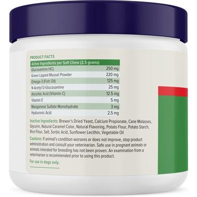 YuMOVE Advanced Vet Strength - Masticables blandos con sabor a mariscos sabrosos, suplemento para el apoyo de caderas y articulaciones para perros, 90 unidades