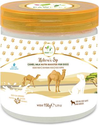 Nature's Sip Camel Milk Powder Grain-Free Dog Food Topper & Liquid Treat, 5.29-oz jar