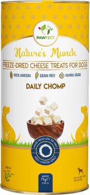 Golosina funcional liofilizada diaria Nature's Munch para entrenamiento de perros, bote de 75 g